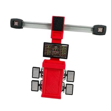 Imagem de YIJU Ferramenta de garagem em escala 1/18, ferramenta de manutenção, de trabalho, acessório para oficina mecânica, Alinhador de Quatro Rodas