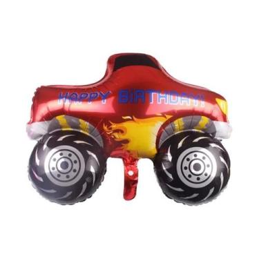 Imagem de Brinquedo De Balão De Carro De Corrida Em 3D, Filme De Alumínio, Decor