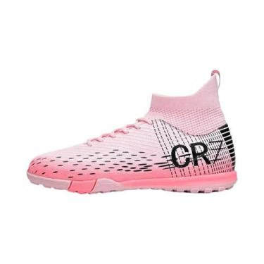 Imagem de Chuteiras De Futebol Masculinas De Cano Alto Antiderrapantes Para Futs