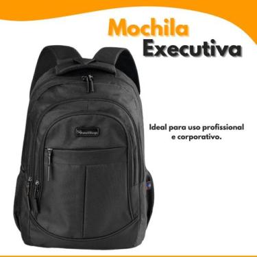 Imagem de Mochila Executiva com Compartimento Para Notebook Encaixe em Mala de V