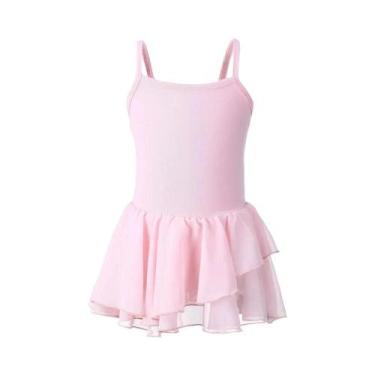 Imagem de Collant de balé camisola para meninas balé dança dança ginástica colla