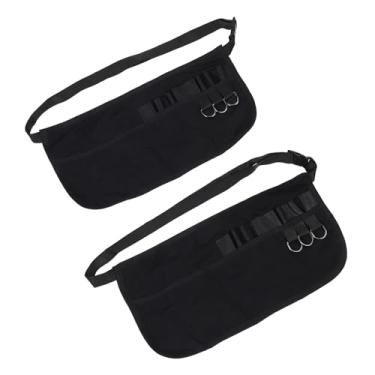 Imagem de Dioche Avental de Cintura para Cabeleireiro Profissional Ajustável de Nylon para Cabeleireiro Meia Cintura Avental Cinto de Armazenamento para Cabeleireiros e Maquiadores 2 Peças