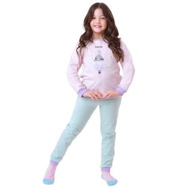 Imagem de Pijama Infantil Inverno com Estampas Interativas, Tecido Macio e Confo