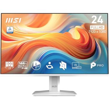 Imagem de MSI PRO MP243W E14 61.0 cm IPS 1920 x 1080 (FHD), monitor de computador, 144Hz, sincronização adaptável, HDR Ready, HDMI, DisplayPort, suporte VESA, inclinação, moldura fina 4