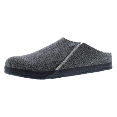 Imagem de Birkenstock Pantufa unissex Zermatt Shearling para adultos, Cinza escuro, 12-12.5 Women/12-12.5 Men