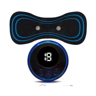 Imagem de Massageador Elétrico para Pescoço Recarregável, Compacto, Alívio Muscular, com Display Digital, Kit 2 Unidades