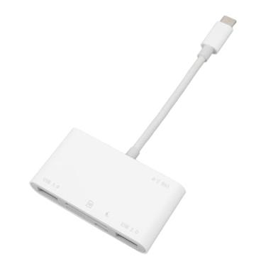 Imagem de Jopwkuin Leitor de Cartão de Memória USB C 6 Em 1 de Alta Velocidade Com Portas Versáteis para Telefones, Laptops