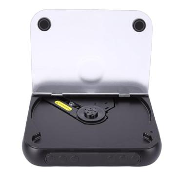 Imagem de Cryfokt Leitor de CD Portátil, 5.3 Recarregável Com Display LCD de Alto-falantes Estéreo Duplos, Suporta CD AUX USB MP3 WMA, para Carro Doméstico Ao Ar Livre ou Em Casa, Crianças (Preta)