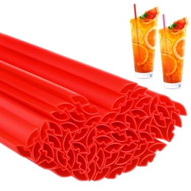 Imagem de 100 Pçs Canudos de Plástico em Forma de Lábios para Festa do Dia dos Namorados Canudos Descartáveis para Dia dos Namorados Coquetel Chá de Noiva Artigos de Festa de Casamento (Vermelho)