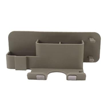 Imagem de Suporte de secador de cabelo montado na parede, organizador de secador de cabelo de silicone, economiza espaço, acessórios de banheiro para casa, hotel, rack de maquiagem, quarto, (Cinza)