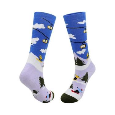 Imagem de Meias Térmicas Infantis Para Esqui E Caminhada De Inverno Para Meninos