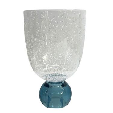 Imagem de Copo Taça Acrílico Bubble Blue Degradê 360ml - ENTRECASA