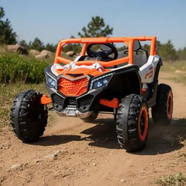 Imagem de Quadriciclo Utv Carro Elétrico Infantil 12v Com Luz De Led Música Buzi