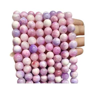 Imagem de Contas Redondas De Pedra Natural Calcedônia Jade 6/8/10mm Soltas Para 