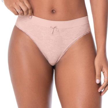Imagem de Calcinha Biquíni Jacquard sem Costura Bruma Floral Blush - Zee Rucci, 