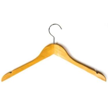 Imagem de Cabide de Madeira Adulto Sem Barra - 46 x 26 cm 05 Unidades - MMF