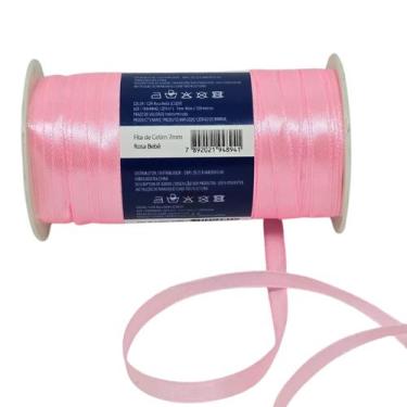 Imagem de Fita De Cetim 7mm - Nº01 C/100 Metros Cor:Rosa Bebê - IMT, Rosa Bebê