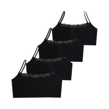 Imagem de Conjunto De Sutiãs De Treino Em Algodão E Spandex Para Meninas Adolesc