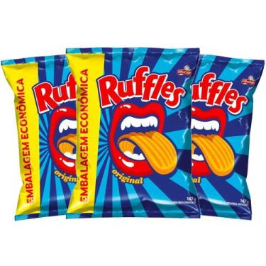 Imagem de Kit 3 Salgadinho Ruffles 167g - Sabores - Elma Chips, 3x original