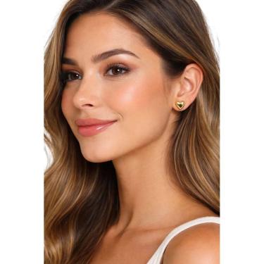 Imagem de Brinco Feminino Valeria Banhado em Ouro Semi Jóia Juliana Prado 38816