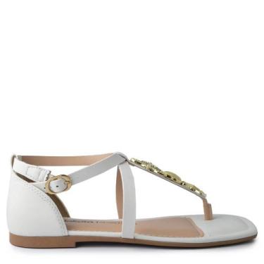 Imagem de Sandália Rasteira Dakota Feminina Y9617, 37, Off, White