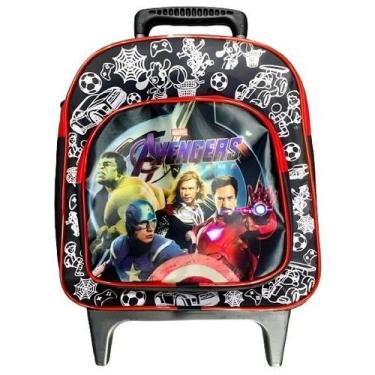 Imagem de Mochila escolar de Rodinhas Pequena Escolar Infantil dos Heróis Para M