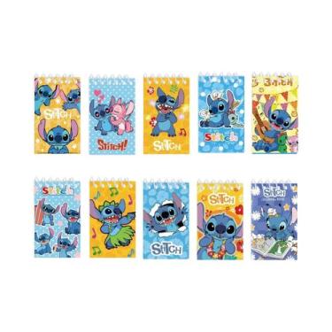 Imagem de Caderno Espiral Disney Stitch Para Crianças, 10-12 Peças, Planejador S