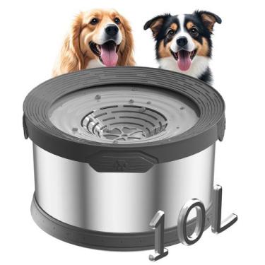 Imagem de Taça de água para cães Xetino 10L em aço inoxidável sem derramamento 1