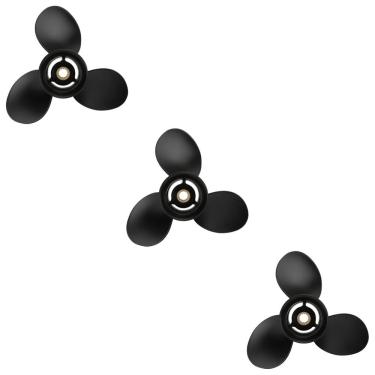 Imagem de KIT 3 Hélice Motor de Popa Mercury 15Hp 9 1/4 X 10