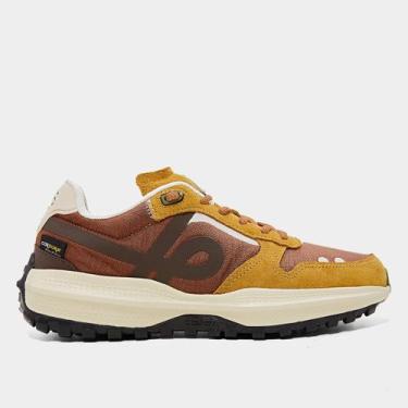 Imagem de Tênis Öus Hevea Dots NBA Imperial, Amarelo, Marrom, 41