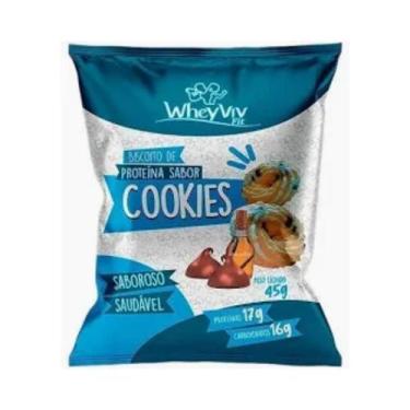 Imagem de Biscoito de Proteína sabor Cookies 45g Wheyviv Fit