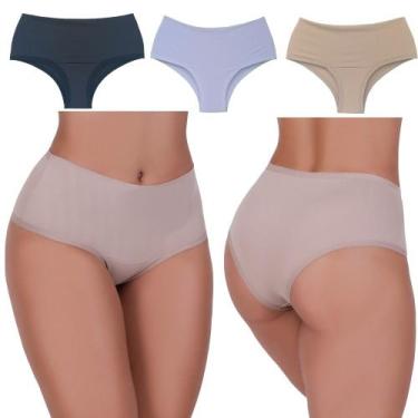 Imagem de Kit de Calcinha Gestante e pós parto de Microfibra 3 peças - Biografia