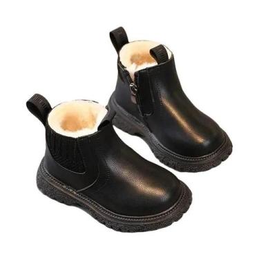 Imagem de Botas De Inverno Para Crianças, Meninos E Meninas, Casuais, De Veludo,