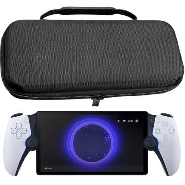 Imagem de Miimall Compatible with PlayStation Portal Travel Case, PS Portal Carrying Case PU + EVA Shockproof Anti Scratch Hard Travel Carrying Case Travel for Sony PlayStation Portal Remote Player Black
