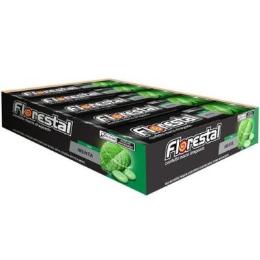 Imagem de Bala Drops Florestal Drageado Menta 32g Embalagem Com 10