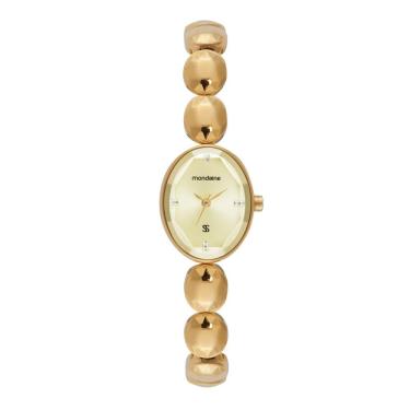 Imagem de Relogio Mondaine Feminino Ref: 33047lpmvdm1 Oval Bracelete Dourado