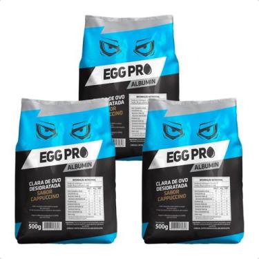 Imagem de Kit 3 Albumina Cappuccino Proteína Pura - Proteina pura