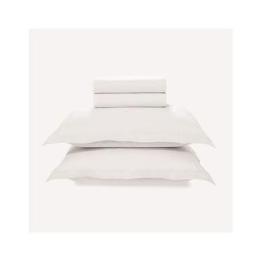 Imagem de Jogo de Cama Queen 200 Fios Karsten 100% Algodão Tom Branco