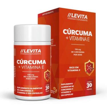 Imagem de curcuma 130mg com Vitamina E Com 30 Capsula levita