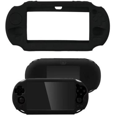 Imagem de Capa Protetora Silicone Para PS Vita 2000 Slim Preto - TechBrasil