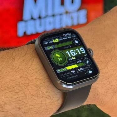 Imagem de Smartwatch Watch 4, conecta ao strava, gps, mais de 100 modos esportes