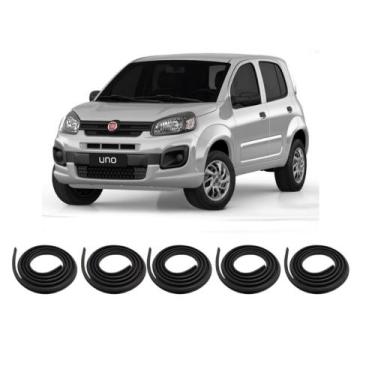 Imagem de Kit Borracha Vedação Das 4 Portas + Borracha Do Porta Malas Uno 2011 A