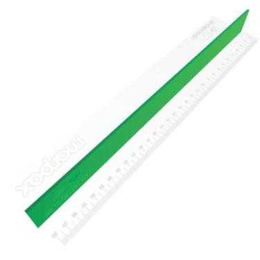 Imagem de Régua com Proteção 30cm Verde em Acrílico Artesanato Marpax