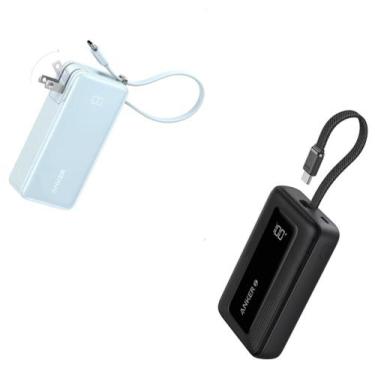 Imagem de Carregador rápido Power Bank Anker Zolo 3 em 1 10000mAh 30W