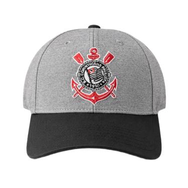 Imagem de Boné Corinthians SuperCap Cinza Aba Curva Oficial-Masculino