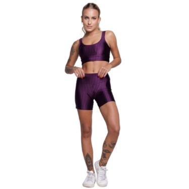 Imagem de Conjunto Top e Short New Zig 3D Bella Fiore Bojo Compressão Academia Treino Moda Fitnes...