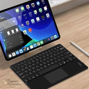 Imagem de Teclado Sem Fio Bluetooth Com Touchpad Tipo C, 40 h de Uso, Silencioso
