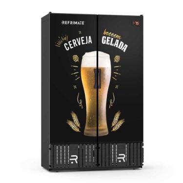 Imagem de Visa Cooler Cerveja 1300 Litros Porta Sólida Adesivada Vcce1300ps 220v