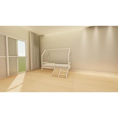Imagem de Cama Infantil Montessori em Aço com escorregador - GASB Metal Designs
