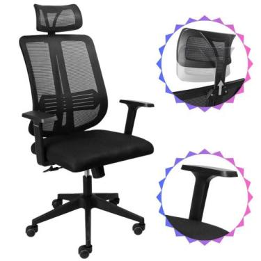 Imagem de Cadeira Gamer Vinik Go Star Plus Com Encosto e Apoio de Pescoço  Ajust